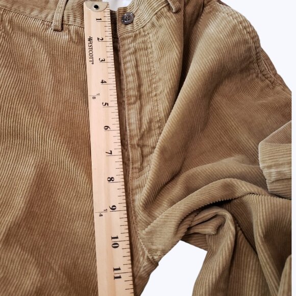 Michel Rene Vtg Mens Corduroy Pants Straight Fit Cotton Blend khaki Size 30 - Picture 12 of 16